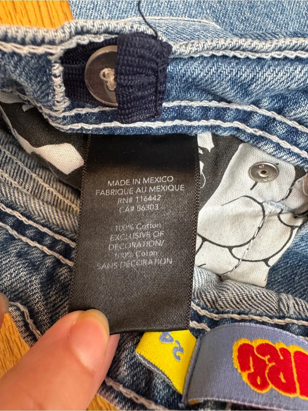 Empyre Kids Blue Straight-Leg Denim Jeans size 24 100% cotton Y2K